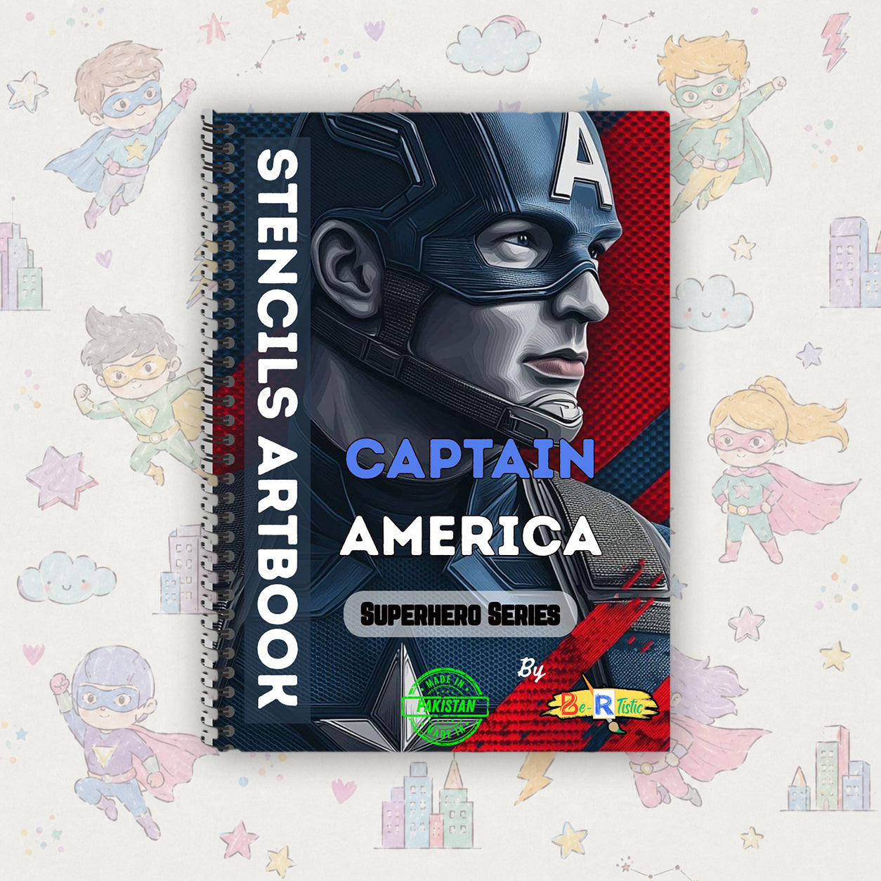 Captain America Multilayer Drawing Book