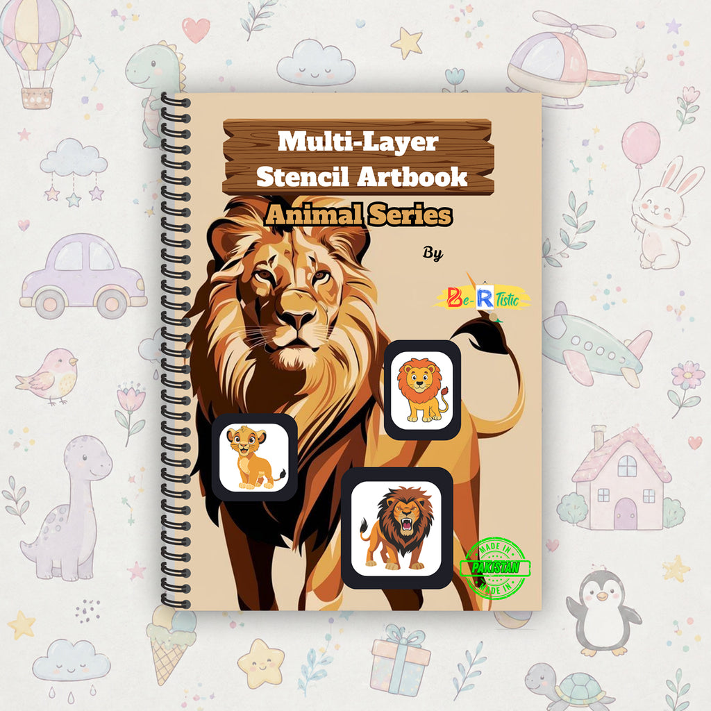 Lion Multilayer Drawing Book