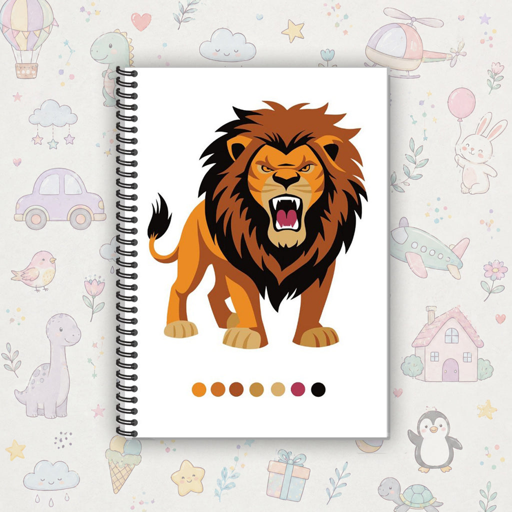 Lion Multilayer Drawing Book