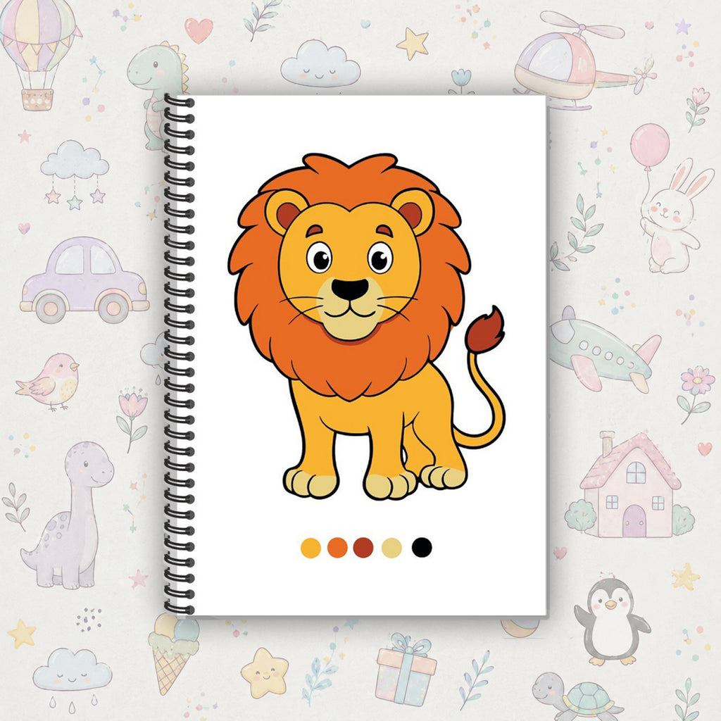Lion Multilayer Drawing Book