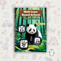 Panda Multilayer Drawing Book