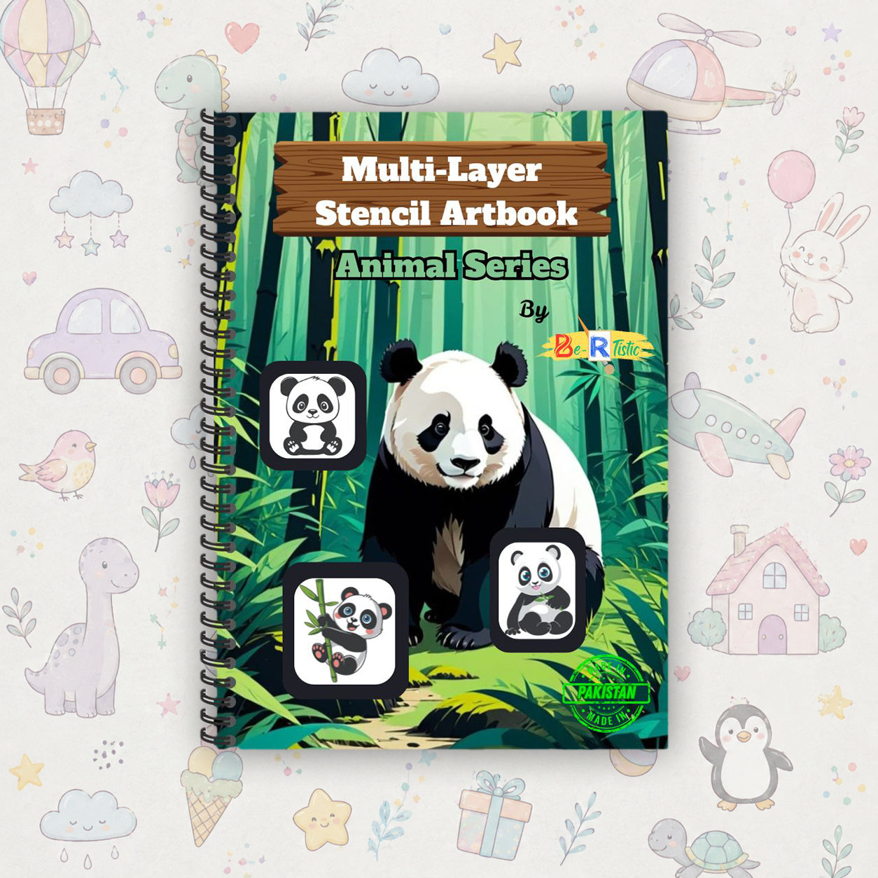 Panda Multilayer Drawing Book