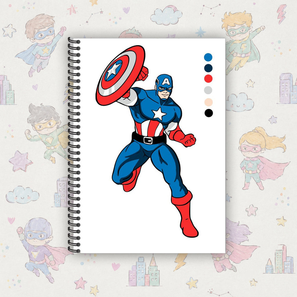 Captain America Multilayer Drawing Book