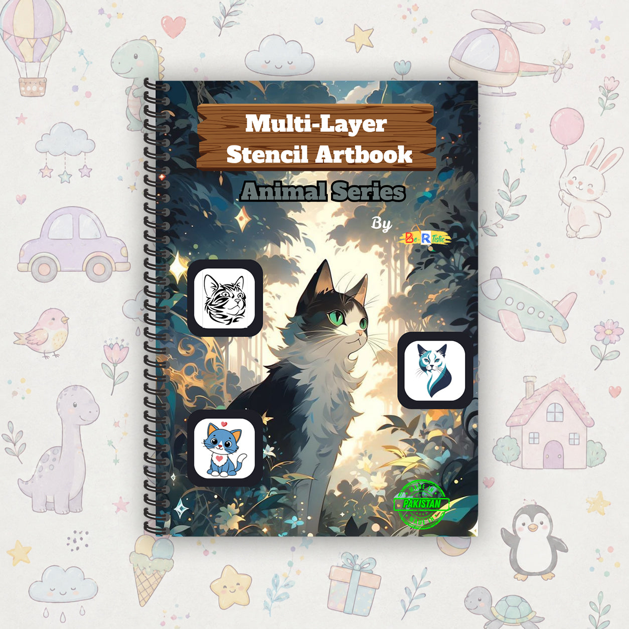 Cat Multilayer Drawing Book