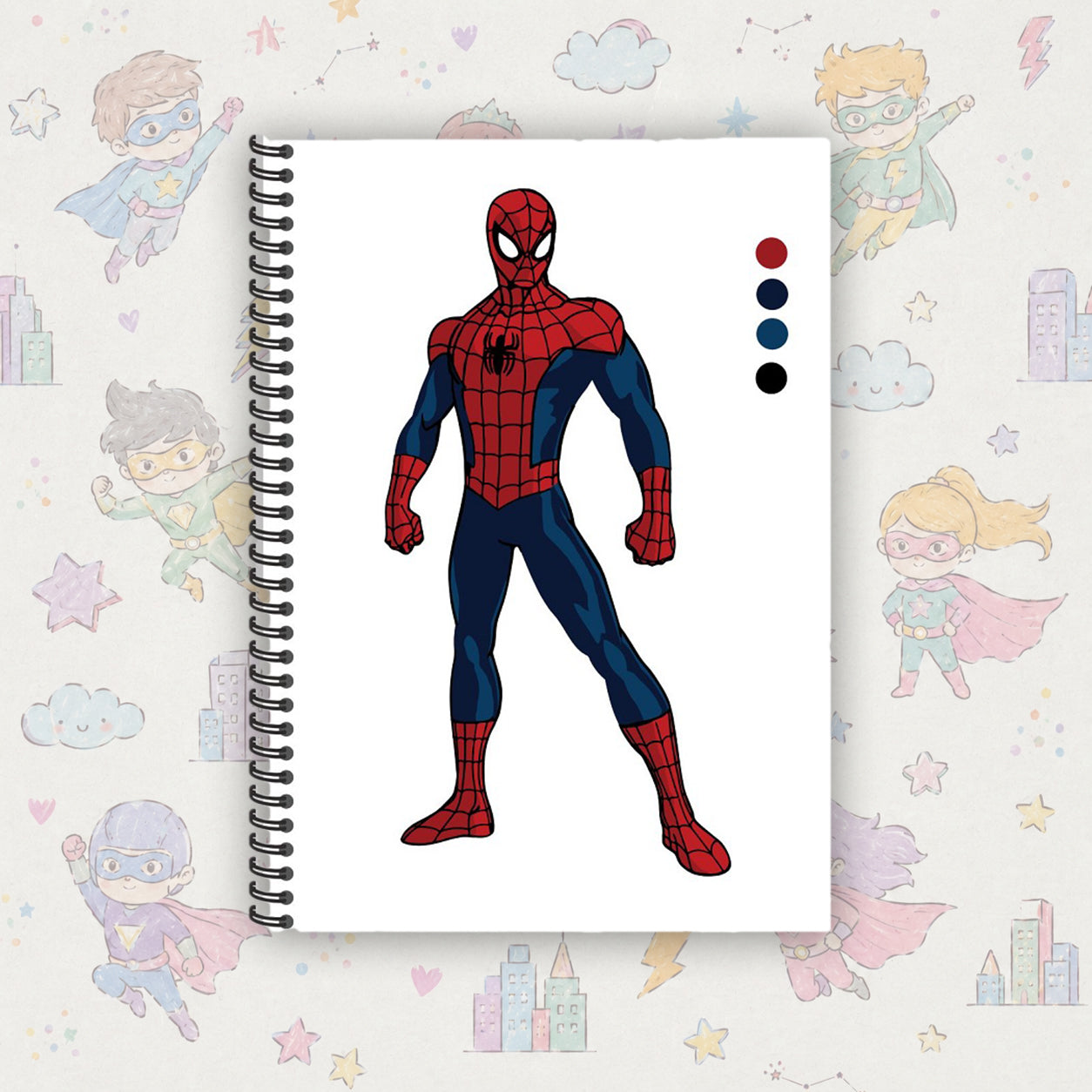 Spiderman Multilayer Drawing Book